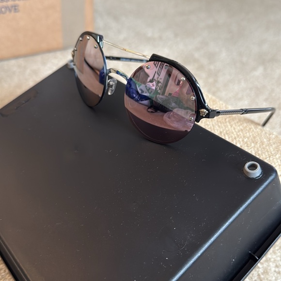 Versace Round Sunglasses with Pink/Purple Tint - Picture 2 of 5